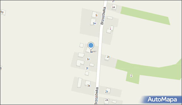 Brzozówka, Brzozówka, 3e, mapa Brzozówka