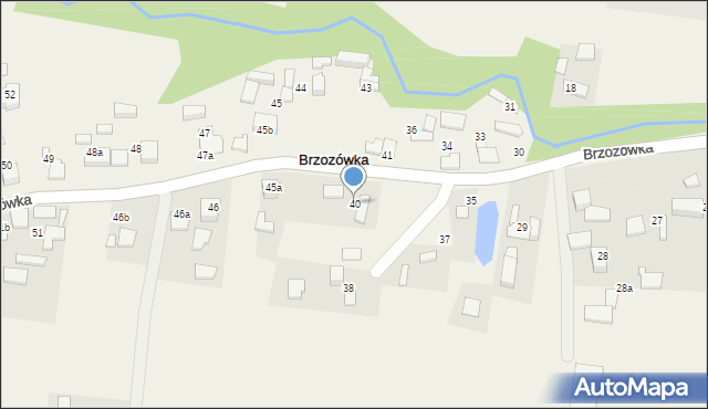 Brzozówka, Brzozówka, 40, mapa Brzozówka
