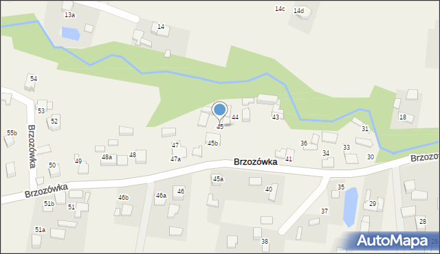 Brzozówka, Brzozówka, 45, mapa Brzozówka