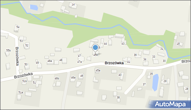 Brzozówka, Brzozówka, 45b, mapa Brzozówka