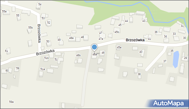 Brzozówka, Brzozówka, 46a, mapa Brzozówka