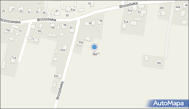 Brzozówka, Brzozówka, 59a, mapa Brzozówka