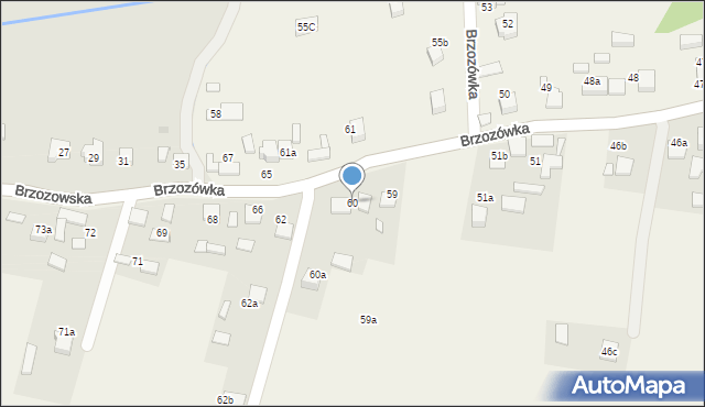 Brzozówka, Brzozówka, 60, mapa Brzozówka