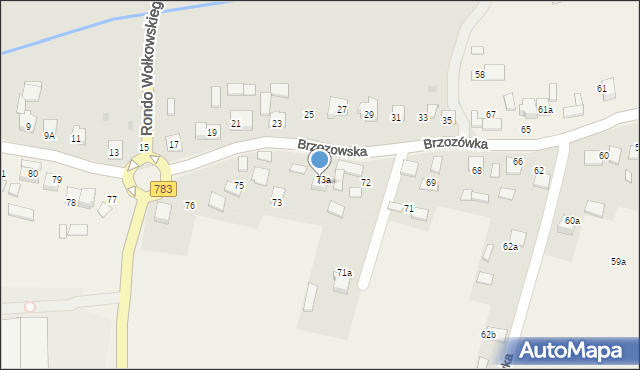 Brzozówka, Brzozówka, 74, mapa Brzozówka