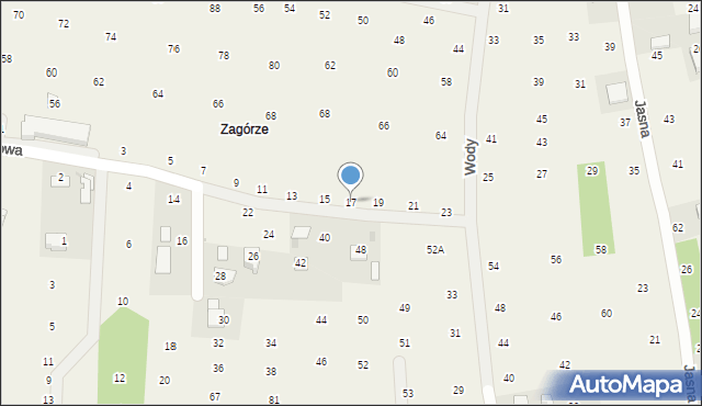 Brzozówka, Brzozowa, 17, mapa Brzozówka