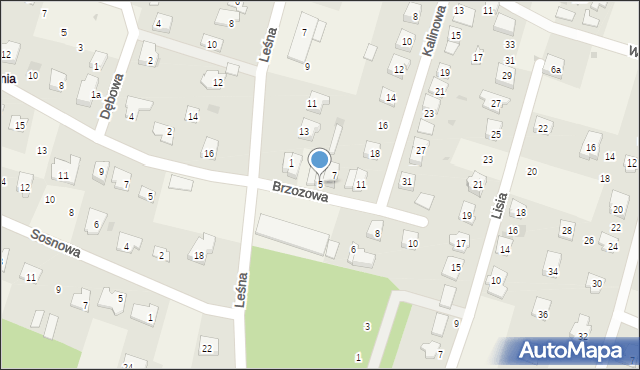 Brzozówka, Brzozowa, 5, mapa Brzozówka