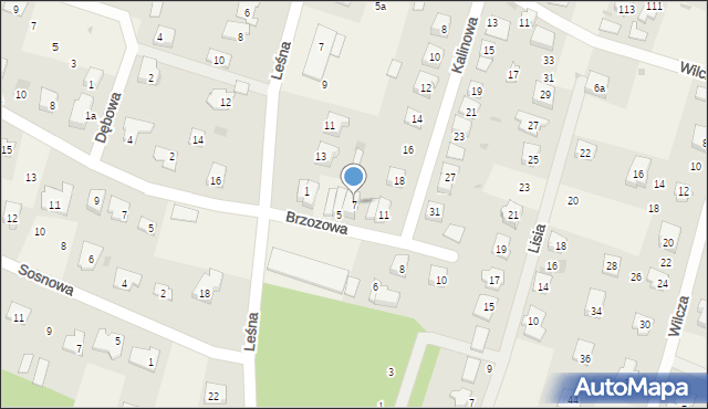 Brzozówka, Brzozowa, 7, mapa Brzozówka