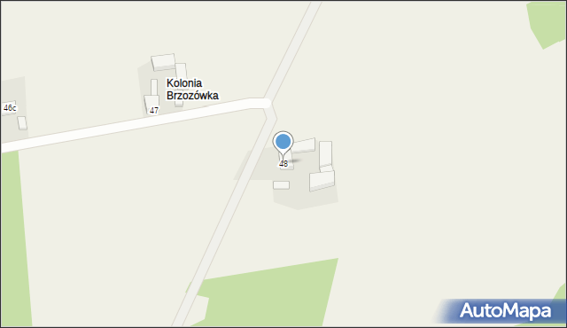 Brzozówka, Brzozówka, 48, mapa Brzozówka