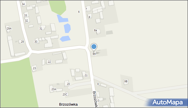 Brzozówka, Brzozówka, 9A, mapa Brzozówka
