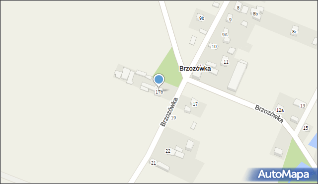 Brzozówka, Brzozówka, 17b, mapa Brzozówka