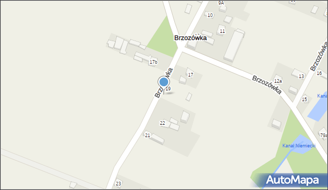 Brzozówka, Brzozówka, 20, mapa Brzozówka