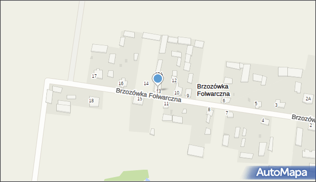 Brzozówka Folwarczna, Brzozówka Folwarczna, 13, mapa Brzozówka Folwarczna