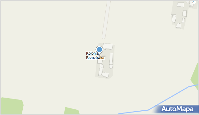 Brzozówka Folwarczna, Brzozówka Folwarczna, 21, mapa Brzozówka Folwarczna