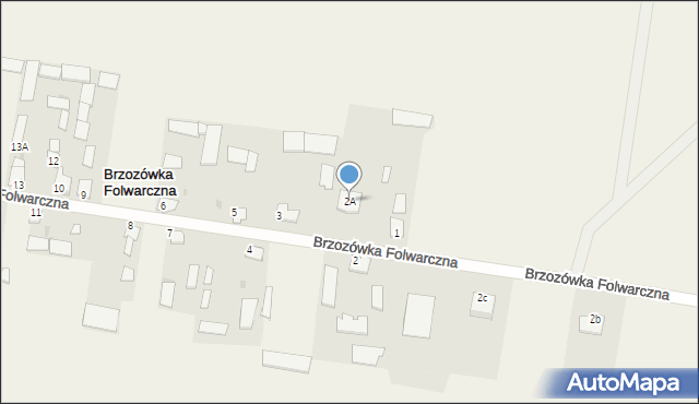 Brzozówka Folwarczna, Brzozówka Folwarczna, 2A, mapa Brzozówka Folwarczna