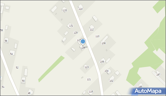 Brzozówka-Kolonia, Brzozówka-Kolonia, 125, mapa Brzozówka-Kolonia