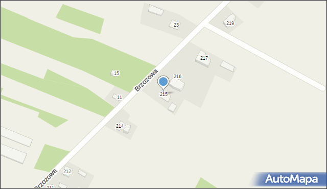 Brzozówka-Kolonia, Brzozówka-Kolonia, 215, mapa Brzozówka-Kolonia