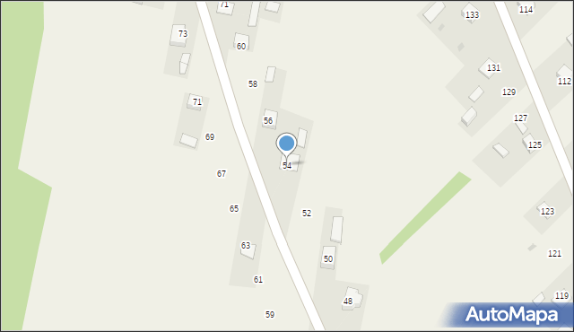 Brzozówka-Kolonia, Brzozówka-Kolonia, 54, mapa Brzozówka-Kolonia