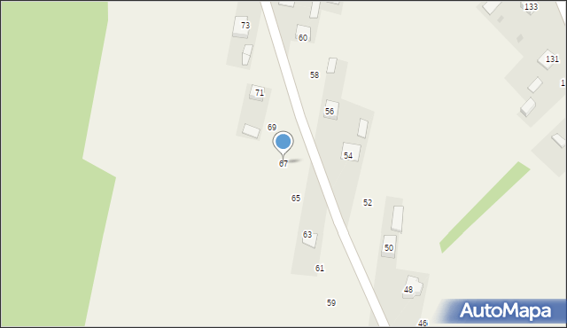 Brzozówka-Kolonia, Brzozówka-Kolonia, 67, mapa Brzozówka-Kolonia