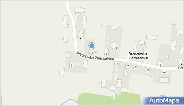 Brzozówka Ziemiańska, Brzozówka Ziemiańska, 3, mapa Brzozówka Ziemiańska