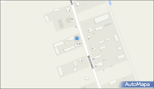 Brzozowo, Brzozowo, 7, mapa Brzozowo
