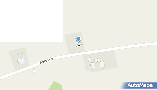 Brzozowo, Brzozowo, 40a, mapa Brzozowo