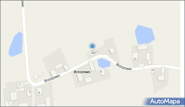 Brzozowo, Brzozowo, 7A, mapa Brzozowo