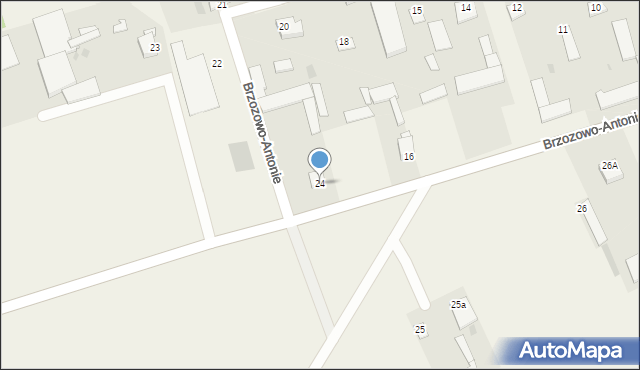 Brzozowo-Antonie, Brzozowo-Antonie, 24, mapa Brzozowo-Antonie