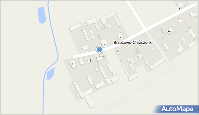 Brzozowo-Chrzczonki, Brzozowo-Chrzczonki, 4, mapa Brzozowo-Chrzczonki