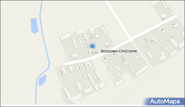 Brzozowo-Chrzczonki, Brzozowo-Chrzczonki, 5, mapa Brzozowo-Chrzczonki