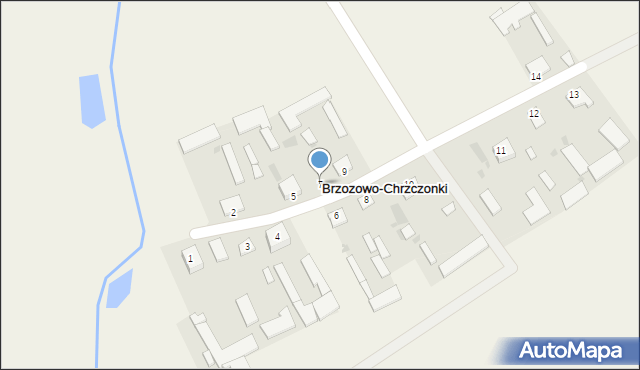 Brzozowo-Chrzczonki, Brzozowo-Chrzczonki, 7, mapa Brzozowo-Chrzczonki