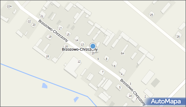 Brzozowo-Chrzczony, Brzozowo-Chrzczony, 10, mapa Brzozowo-Chrzczony