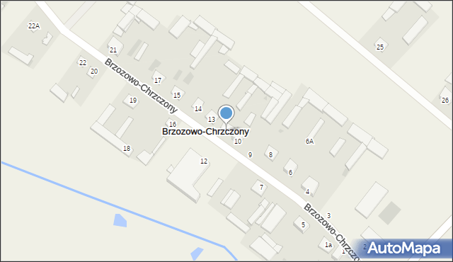 Brzozowo-Chrzczony, Brzozowo-Chrzczony, 11, mapa Brzozowo-Chrzczony