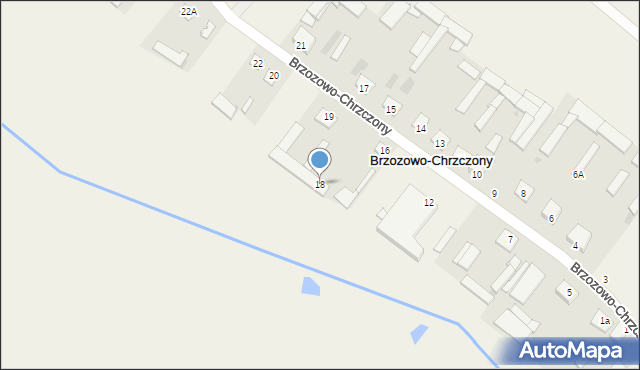 Brzozowo-Chrzczony, Brzozowo-Chrzczony, 18, mapa Brzozowo-Chrzczony