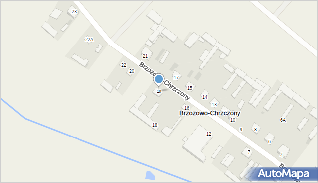 Brzozowo-Chrzczony, Brzozowo-Chrzczony, 19, mapa Brzozowo-Chrzczony