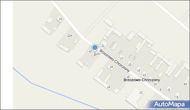 Brzozowo-Chrzczony, Brzozowo-Chrzczony, 20, mapa Brzozowo-Chrzczony