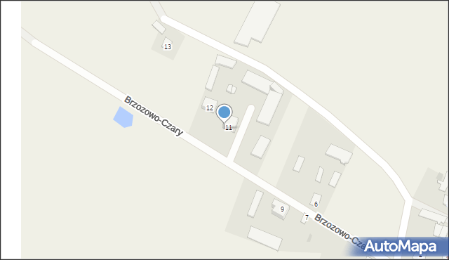 Brzozowo-Czary, Brzozowo-Czary, 11a, mapa Brzozowo-Czary