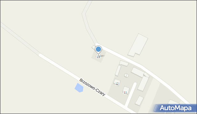 Brzozowo-Czary, Brzozowo-Czary, 13, mapa Brzozowo-Czary