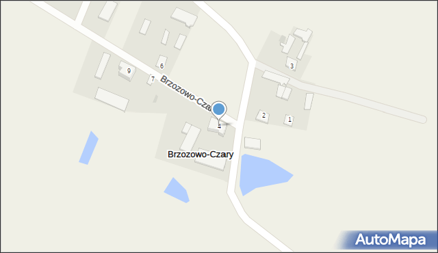 Brzozowo-Czary, Brzozowo-Czary, 4, mapa Brzozowo-Czary