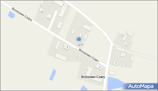 Brzozowo-Czary, Brzozowo-Czary, 6, mapa Brzozowo-Czary