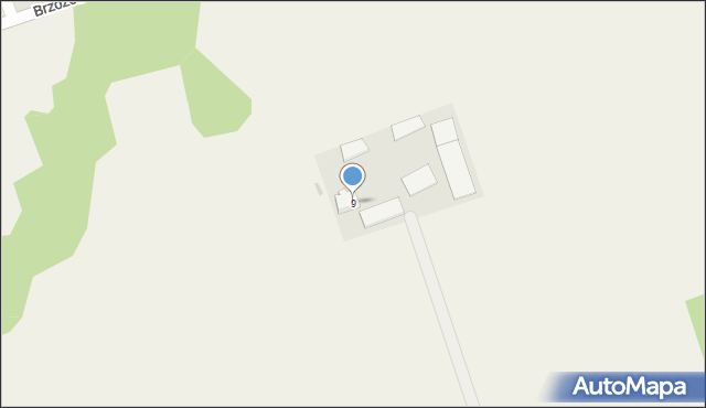 Brzozowo-Kolonia, Brzozowo-Kolonia, 9, mapa Brzozowo-Kolonia