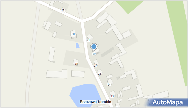 Brzozowo-Korabie, Brzozowo-Korabie, 19, mapa Brzozowo-Korabie