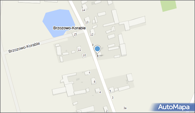 Brzozowo-Korabie, Brzozowo-Korabie, 8, mapa Brzozowo-Korabie