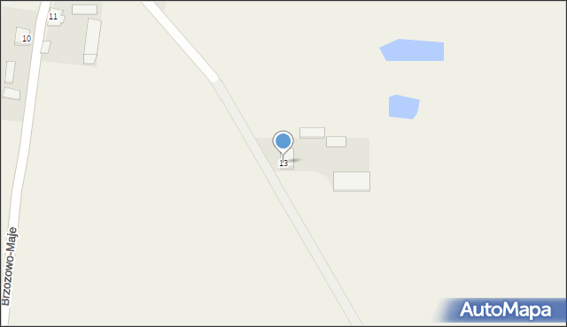 Brzozowo-Maje, Brzozowo-Maje, 13, mapa Brzozowo-Maje