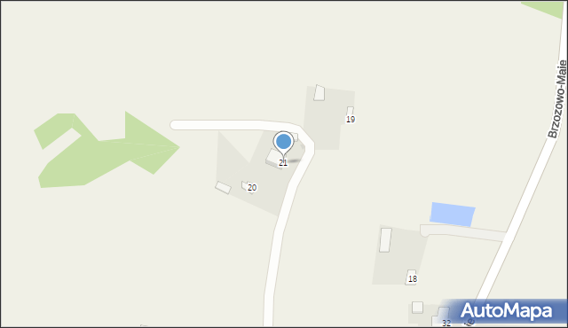 Brzozowo-Maje, Brzozowo-Maje, 21, mapa Brzozowo-Maje