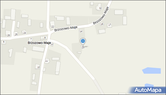 Brzozowo-Maje, Brzozowo-Maje, 23, mapa Brzozowo-Maje