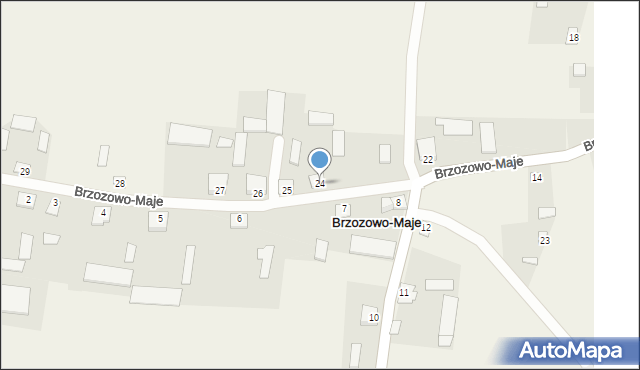 Brzozowo-Maje, Brzozowo-Maje, 24, mapa Brzozowo-Maje