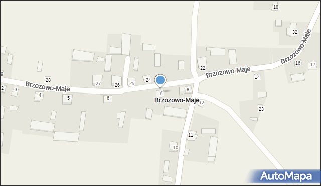 Brzozowo-Maje, Brzozowo-Maje, 7, mapa Brzozowo-Maje