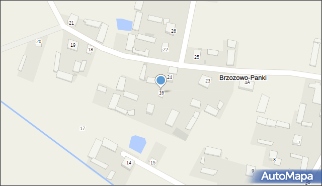 Brzozowo-Panki, Brzozowo-Panki, 16, mapa Brzozowo-Panki