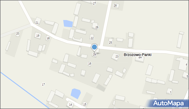 Brzozowo-Panki, Brzozowo-Panki, 24, mapa Brzozowo-Panki