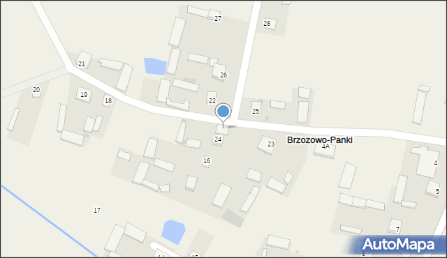 Brzozowo-Panki, Brzozowo-Panki, 24A, mapa Brzozowo-Panki